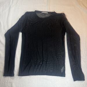 Ray Cassin Black Shear Small Top Stretch Sexy Goth Clubbing Streetwear